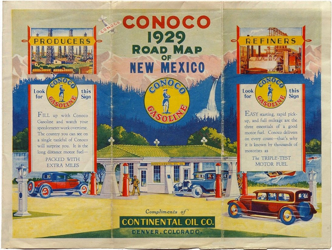 1920s1977 Conoco New Mexico Road Maps